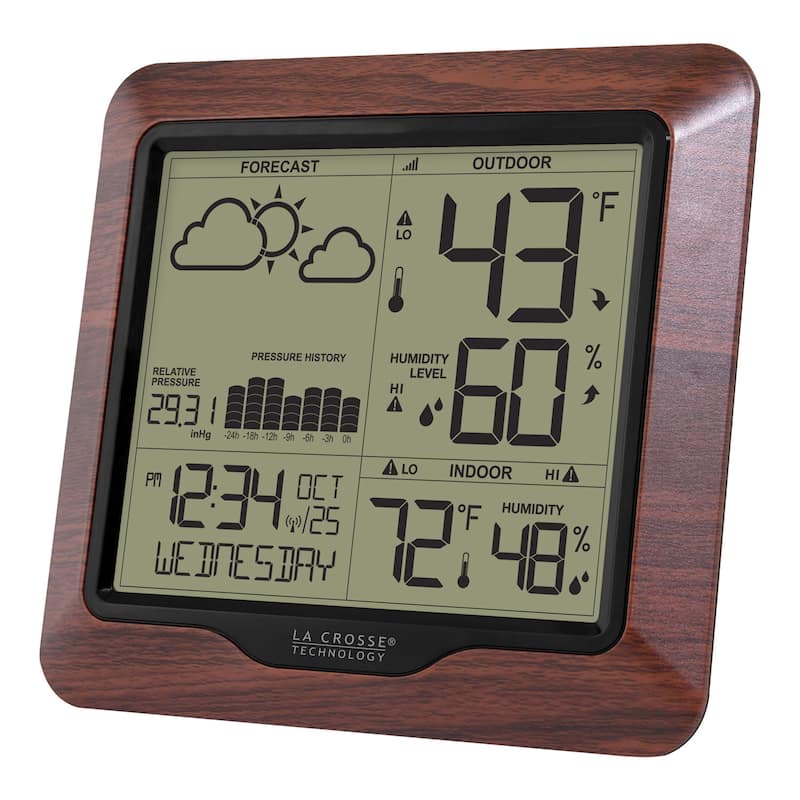 La Crosse Technology 308-1417BL Backlight Forecast Station w/ Pressure