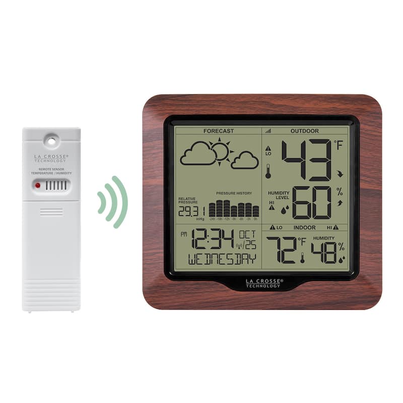 La Crosse Technology 308-1417BL Backlight Forecast Station w/ Pressure