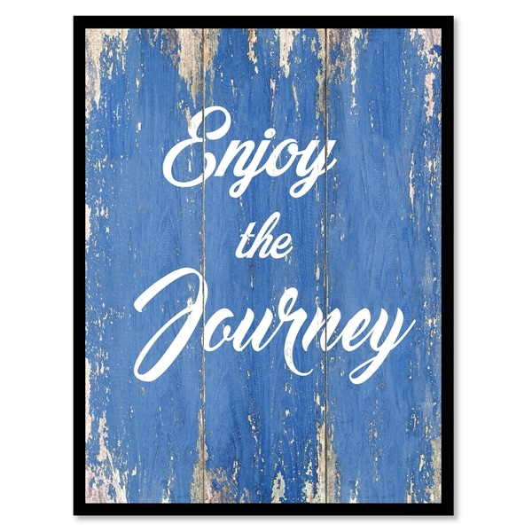 Shop Enjoy The Journey Canvas Print Picture Frame Home ...