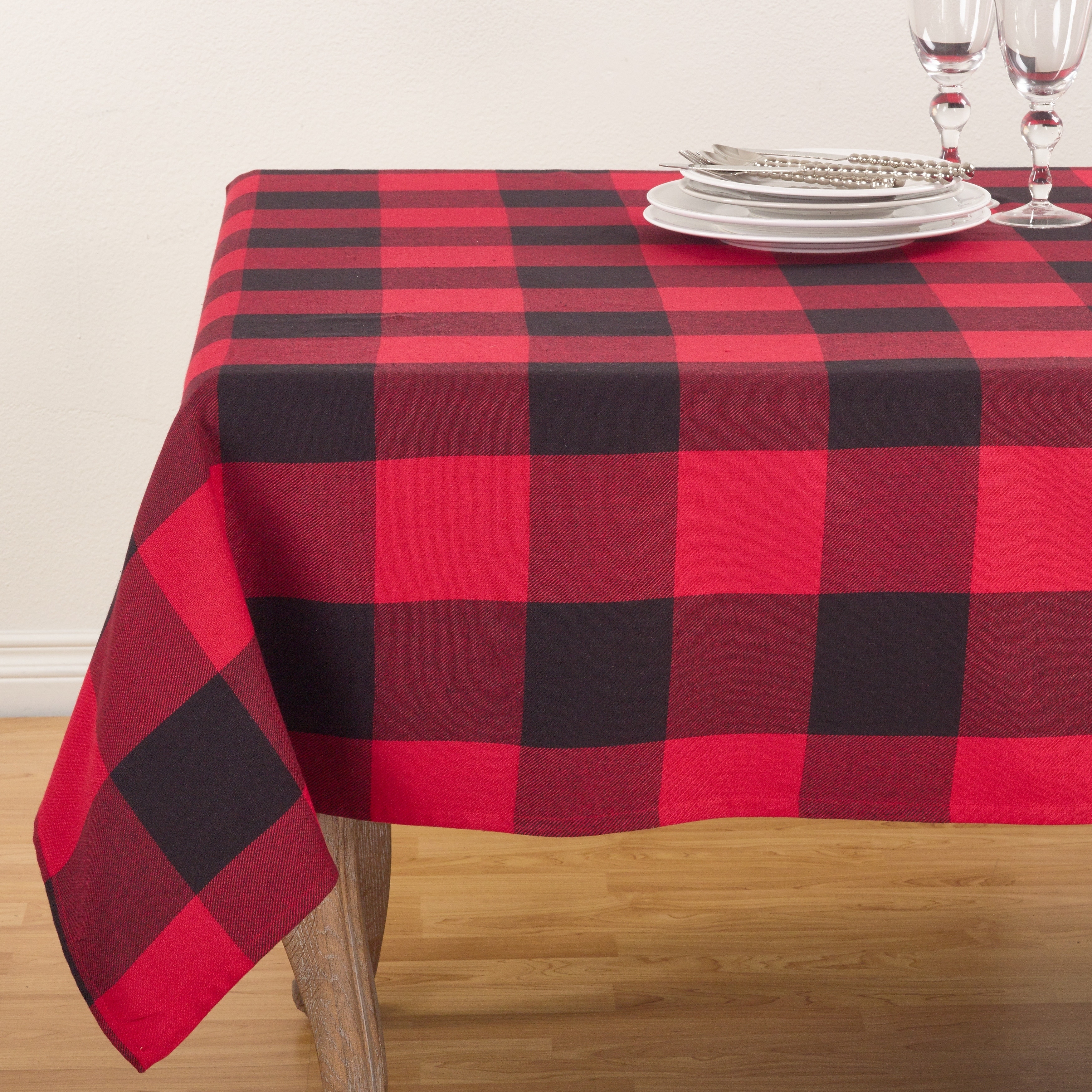 Buffalo Plaid Check Pattern Design Cotton Tablecloth | eBay