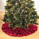 Ruffled Jute Christmas Tree Skirt - Red - 56"