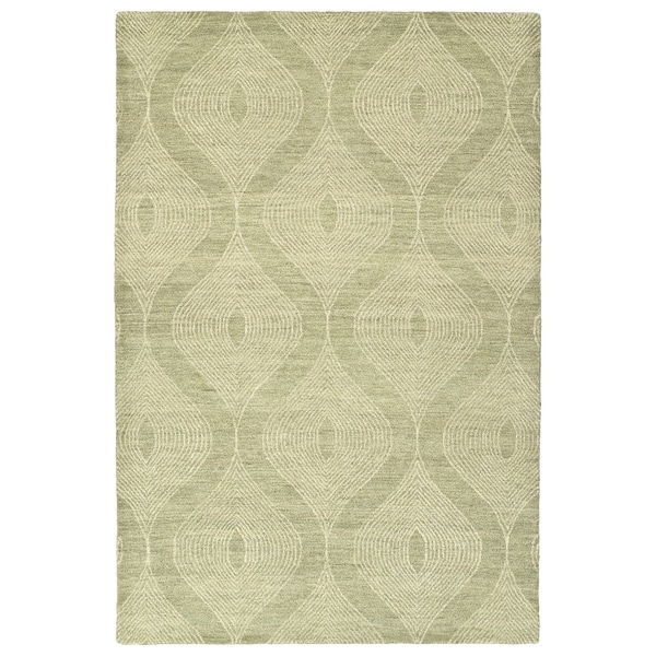 Hand-Tufted Brantley Sage Wool Rug - 3'6" x 5'6"