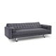 preview thumbnail 3 of 2, Serta Rivera Grey Fabric/Wood Convertible Sofa