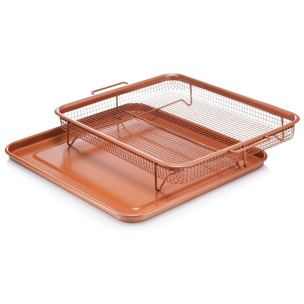 Gotham Steel XXL Crisper Tray and Baking Sheet Non-stick Copper