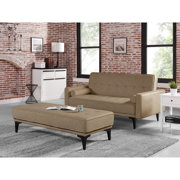 Relax A Lounger Medina Convertible Sofa With Ottoman By Relax A Lounger Medina Convertible Sofa With Ottoman By Lifestyle Solutions
