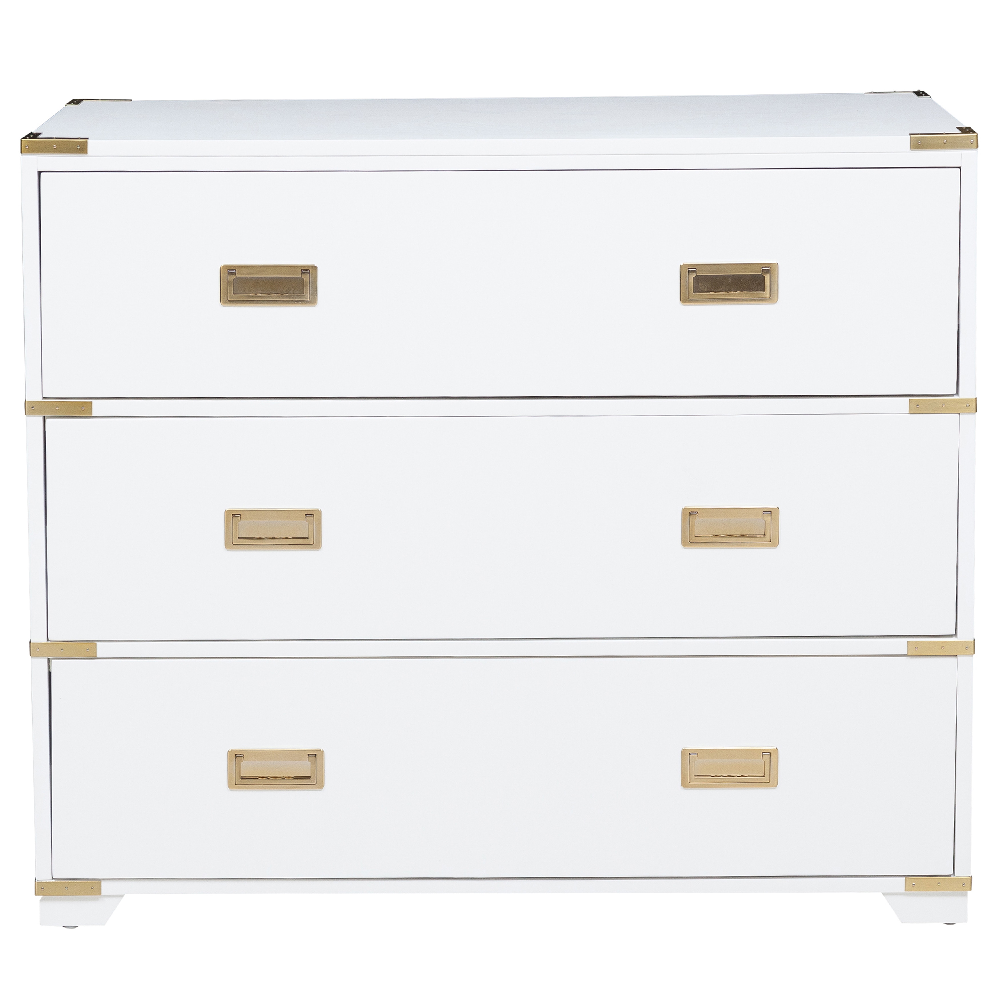 Shop White Campaign Style Drawer Chest Overstock 18003622