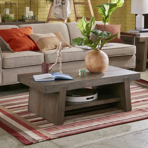 Ink+Ivy Westwood Grey Reclaimed Wood Rectangle Coffee Table