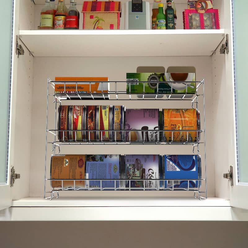 3-Tier Can Organizer and Dispenser - Rack Holds up to 27 Cans - For Kitchen Pantries and Countertops by Classic Cuisine