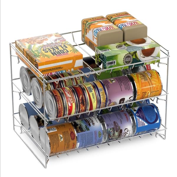3-Tier Can Organizer and Dispenser - Rack Holds up to 27 Cans - For ...