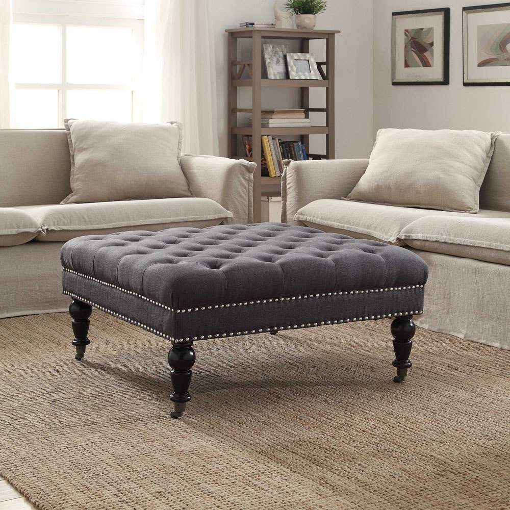 Marin Leather Square Ottoman - On Sale - Bed Bath & Beyond - 36130249