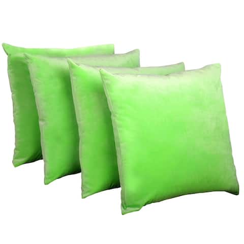 Green Throw Pillows Online At Our Best Decorative Boon Supersoft 20 Inch Decorative Throw Pillow Cover Set Of 4