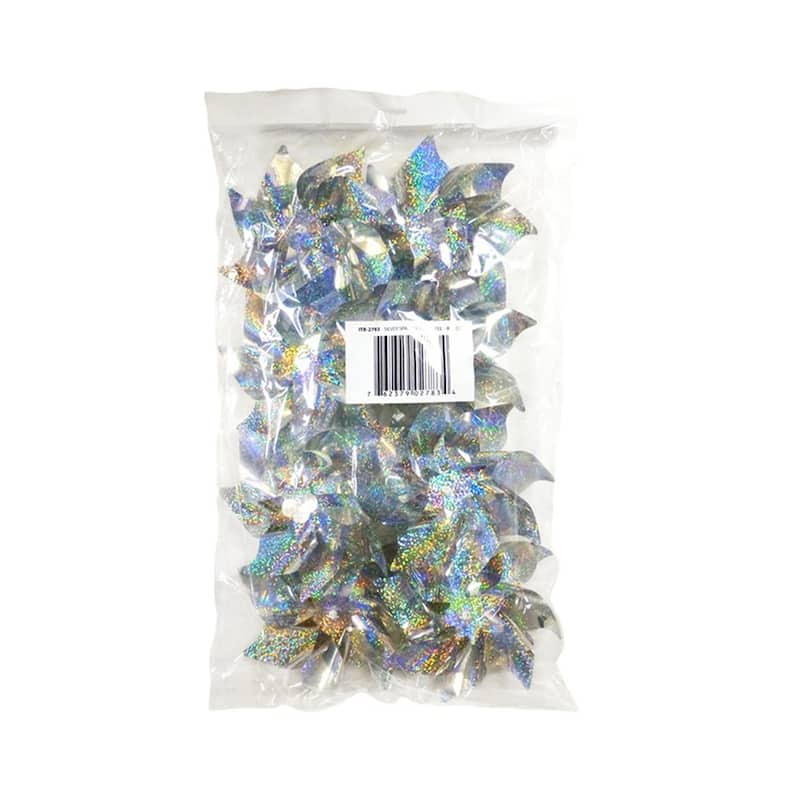 Silver 16 inch Sparkle Pinwheels (8pc Set) Patio Decor