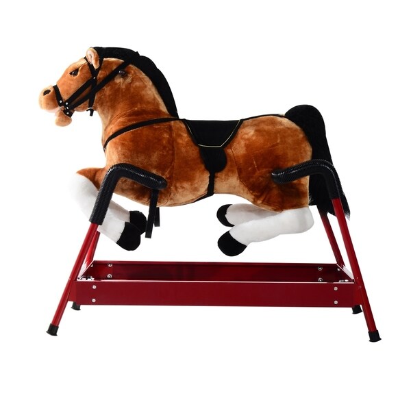 kids bouncing horse
