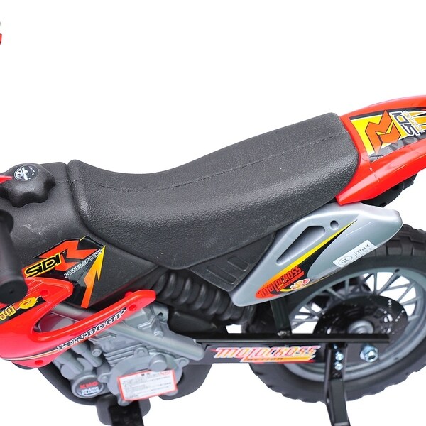 6V 40.2"  Electric Kids Ride-On Motorcycle Powered Dirt Bike Battery Scooter Red 
