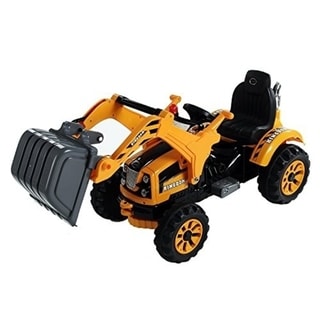 yellow digger toy