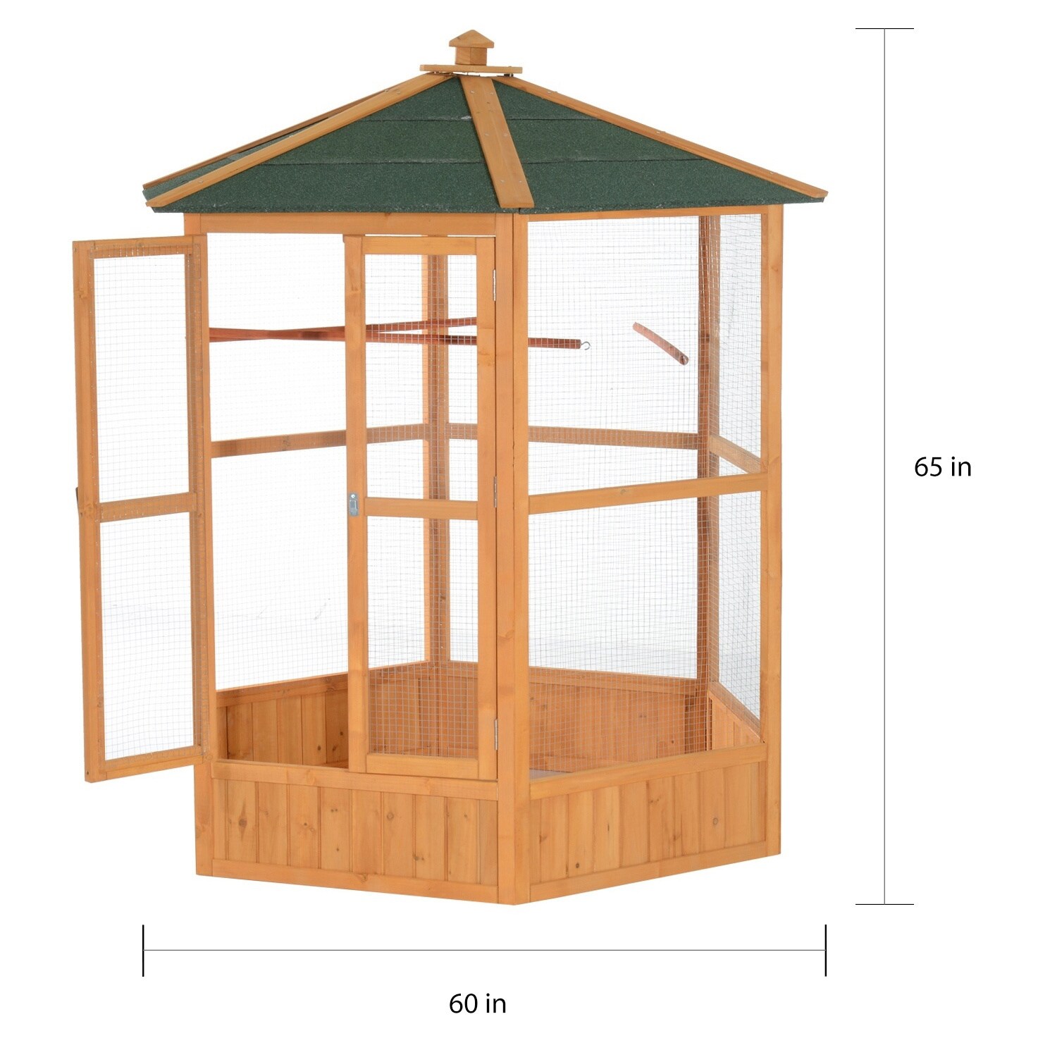 hexagonal rabbit hutch