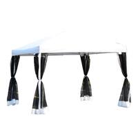 Outsunny Pop Up Canopy Shelter Party Tent with Mesh Walls