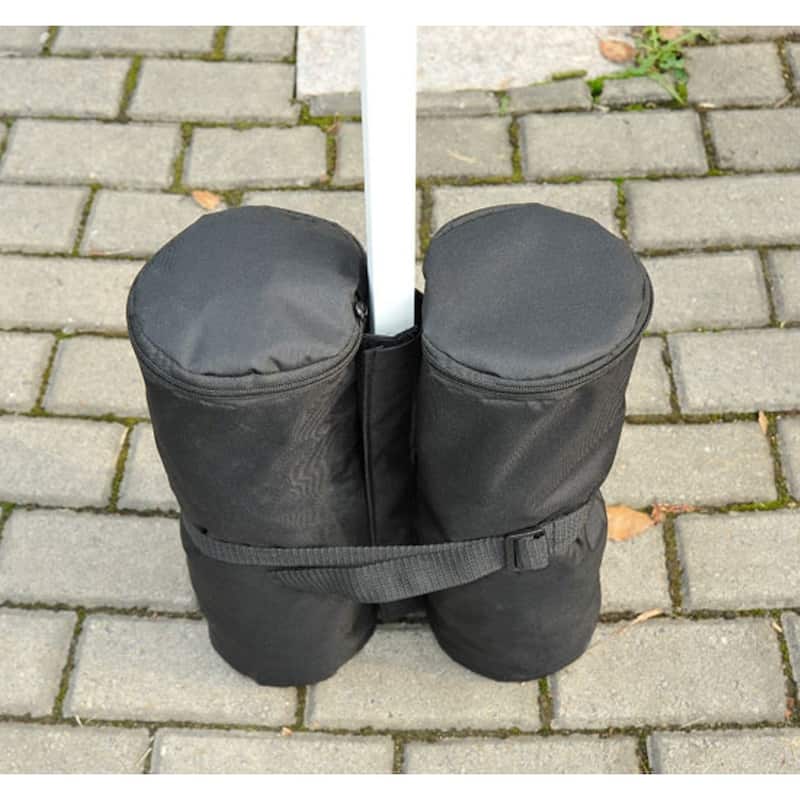 Outsunny Black 4 Piece Weight Bag Set for Pop Up Canopy Party Tents