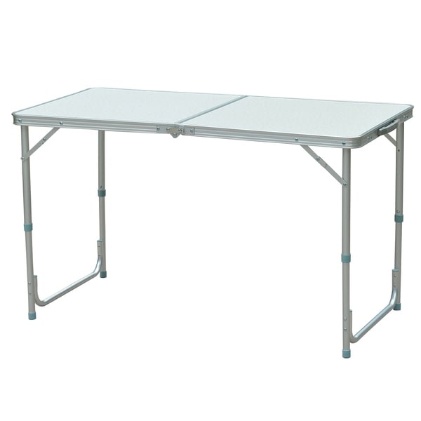 Outsunny Aluminum Folding Camping Table With Carrying Handle Outsunny Aluminum Folding Camping Table With Carrying Handle