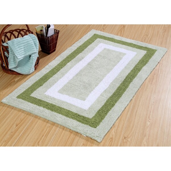 Saffron Fabs Bath Rug Cotton 50x30 Reversible Race Track Saffron Fabs Bath Rug Cotton 50x30 Reversible Race Track Pattern 190