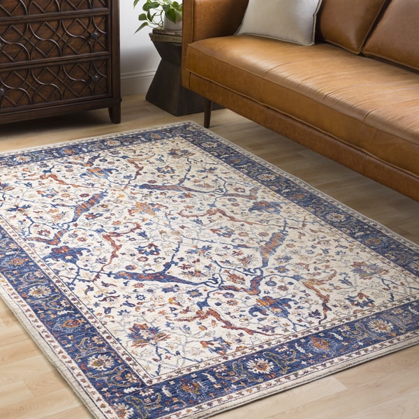 Atalia White Oriental Area Rug (7'10 x 10'6) - 7'10" x 10'6"