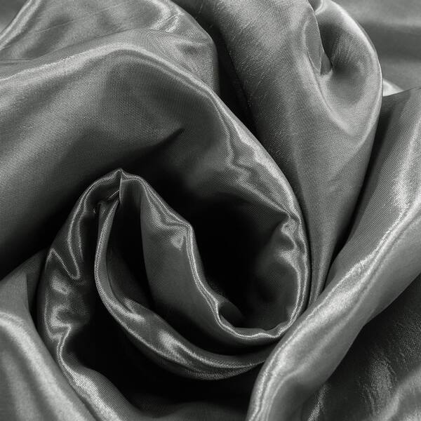 Shop Exclusive Fabrics Polished Silver Blackout Extra Wide Faux