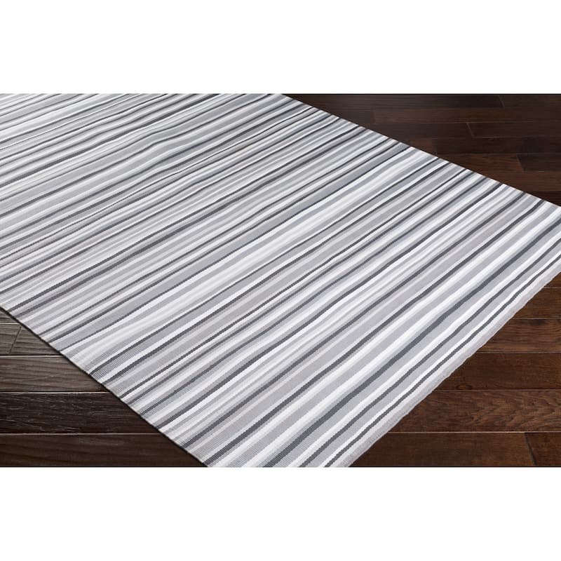 Giornico Classic Striped Reversible Outdoor Area Rug - 2' x 3'