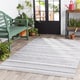preview thumbnail 3 of 13, Giornico Classic Striped Reversible Outdoor Area Rug - 2' x 3'