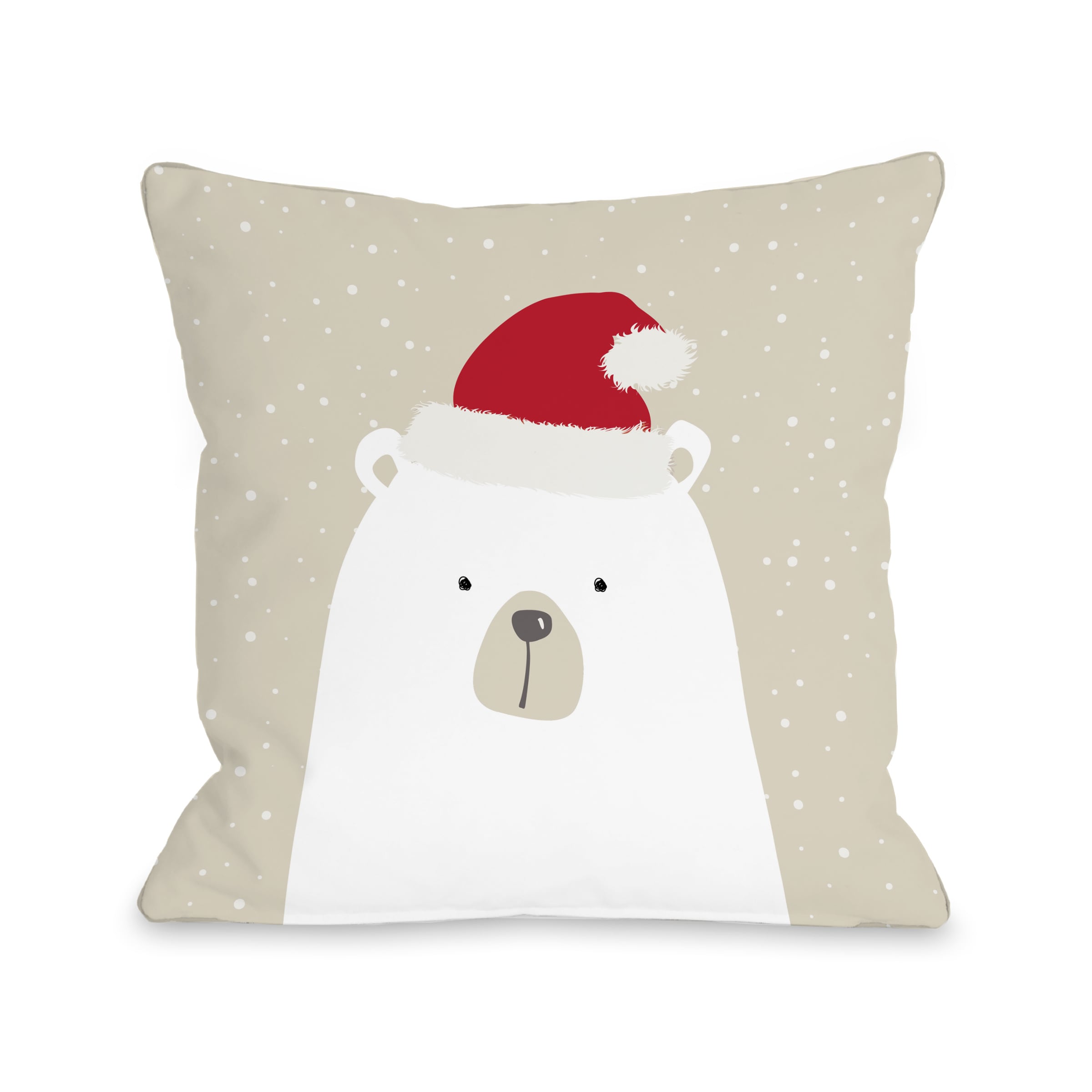 Polar White Throw Pillow