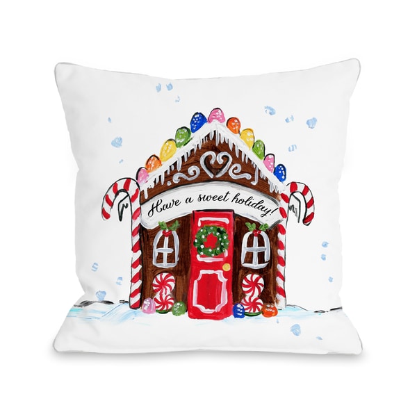 pottery barn gingerbread pillow