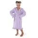 Sweet Kids Ruffled Turkish Cotton Hooded Terry Bathrobe Medium Size In 