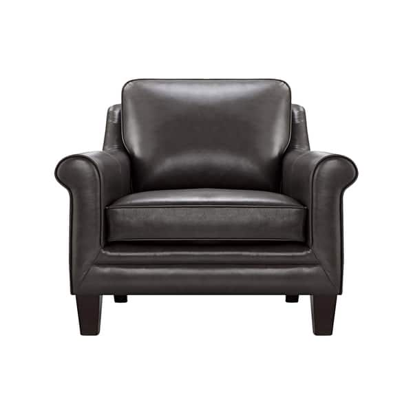 Shop Clifton Top Grain Italian Leather Club Chair Free Shipping