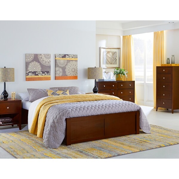 Hillsdale Pulse King Platform Bed, Cherry