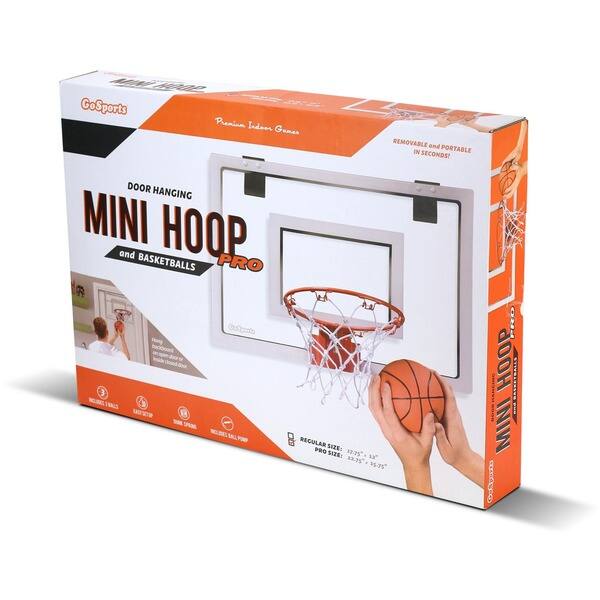 Shop Gosports Basketball Door Hoop With 3 Premium Basketballs Pump Pro Size Overstock 18008184