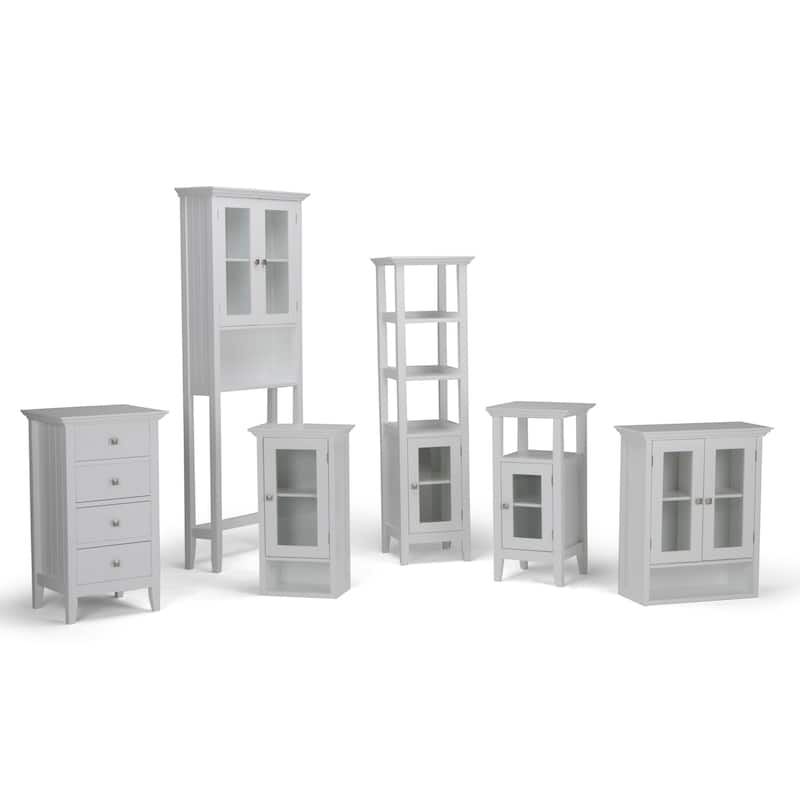 WYNDENHALL Normandy 32.1 inch H x 18.1 inch W Four Drawer Floor Storage Bath Cabinet - 18 W x 16 D x 32 H