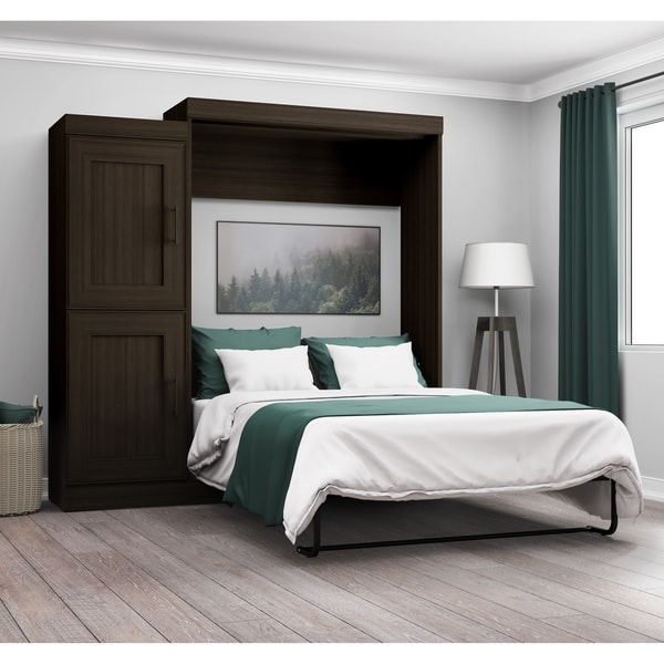 Edge By Bestar Full Wall Bed With 2 Door Storage Unit On Edge By Bestar Full Wall Bed With 2 Door Storage Unit