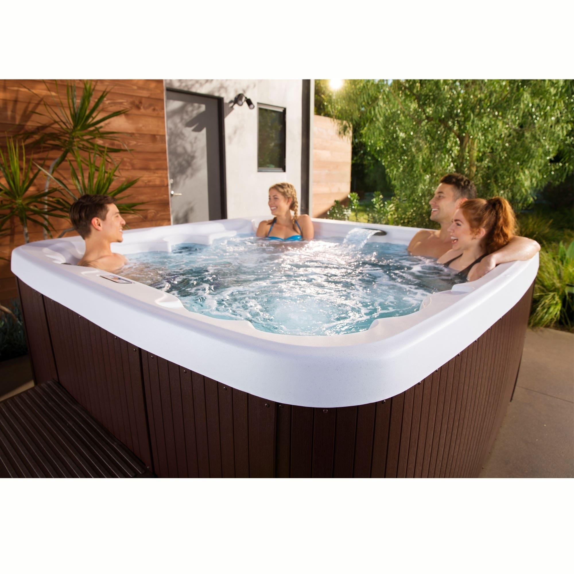Lifesmart Spas LS450DX 22-Jet 7-Person 110v Plug and Play Spa with Waterfall