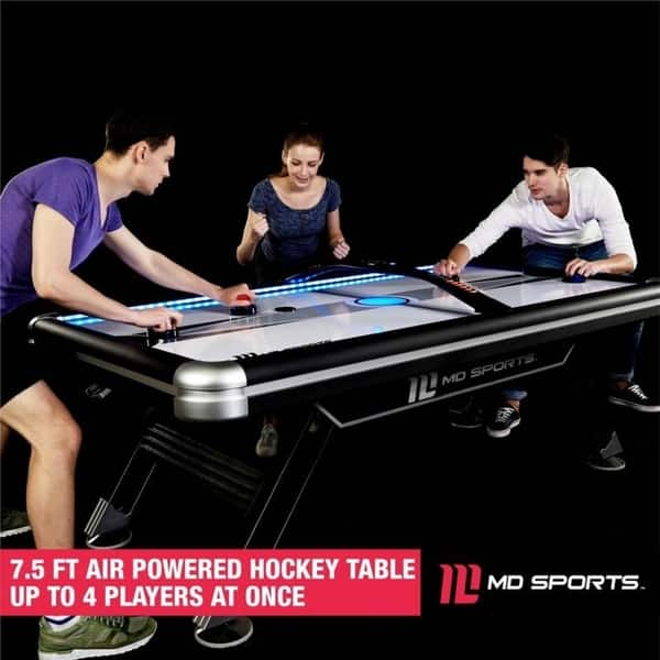 Shop Md Sports Titan 7 5 Ft Air Powered Hockey Table Overstock