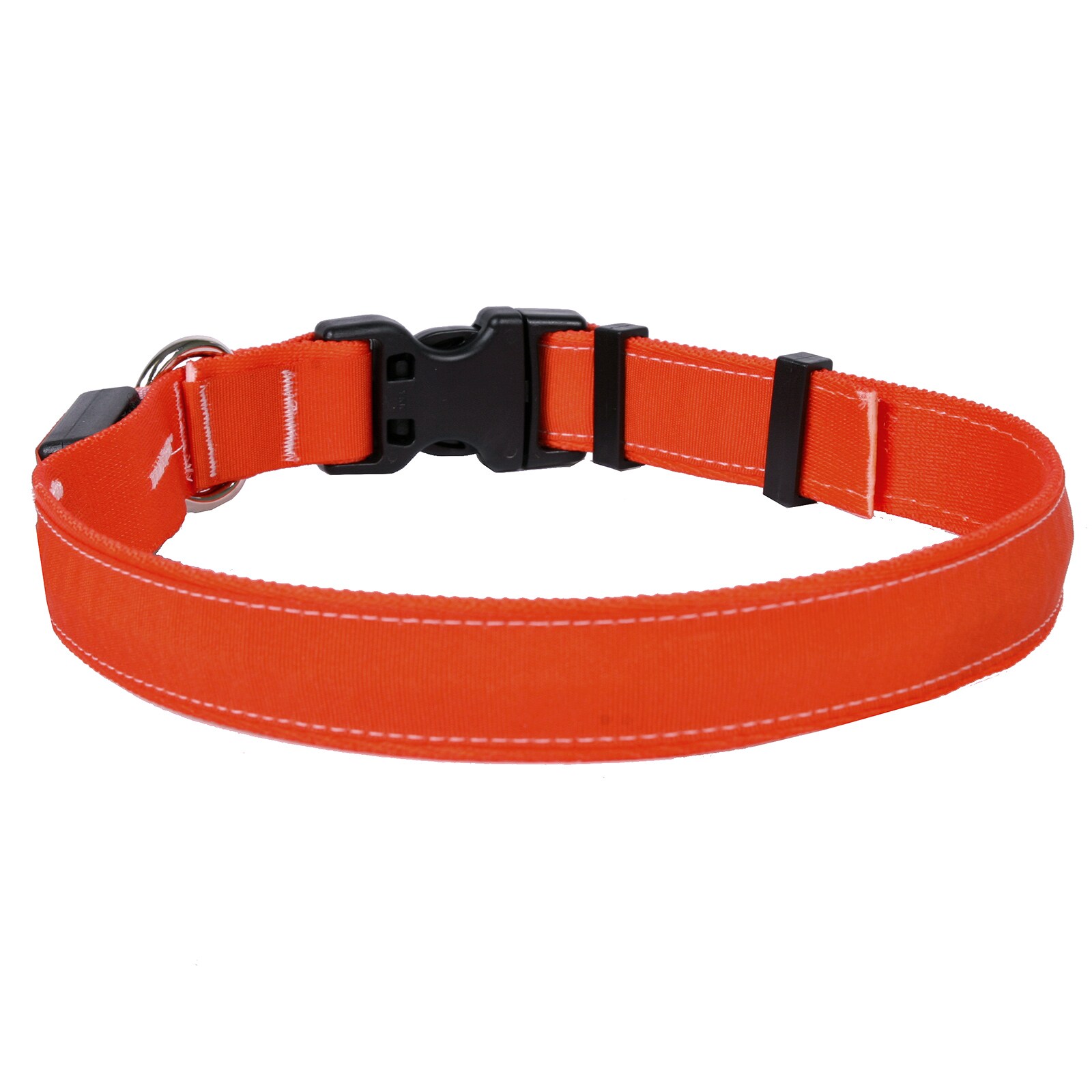 Yellow Dog Orion Led Collar - Solid Orange (small)