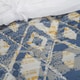 preview thumbnail 5 of 7, Maddux Place Blue Hand Quilted Cotton Reversible 3-Piece Quilt Set