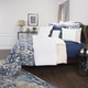 preview thumbnail 9 of 7, Maddux Place Blue Hand Quilted Cotton Reversible 3-Piece Quilt Set