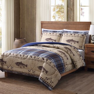 Shop Remington Fly Fishing 3-Piece Printed Lodge Comforter ...