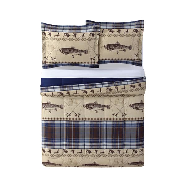 Shop Remington Fly Fishing 3 Piece Printed Lodge Comforter Mini