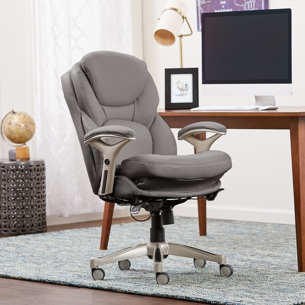 Shop Serta Works Bonded Leather Executive Office Chair with Back in