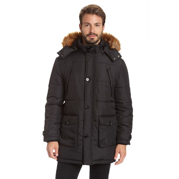 mens fur trimmed parka