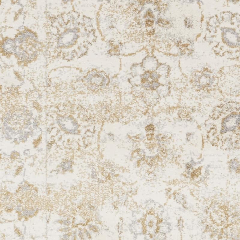 Alexander Home Verona Sea Floral Distressed Border Rug