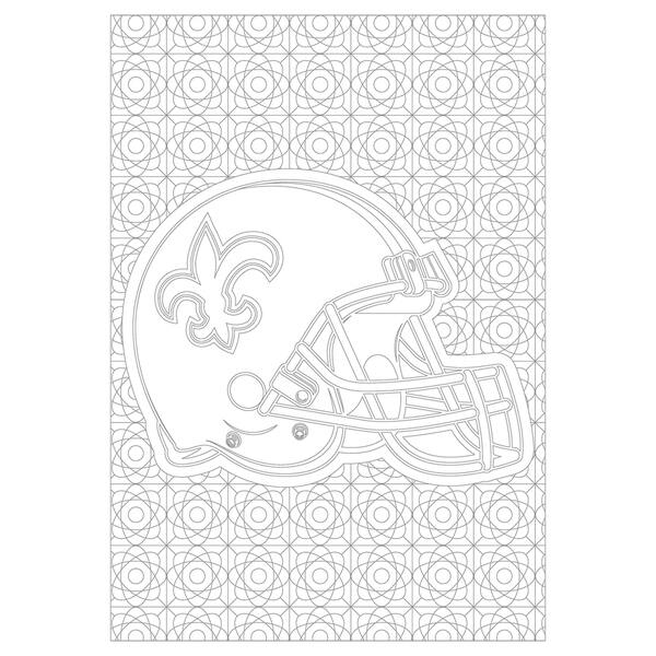 Shop New Orleans Saints Nfl Adult Coloring Book Overstock