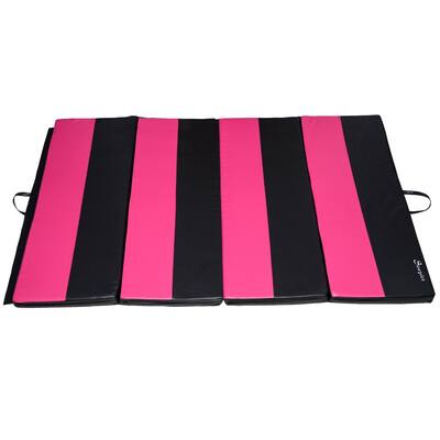 Soozier PU Leather Gymnastics Tumbling & Martial Arts Folding Mat