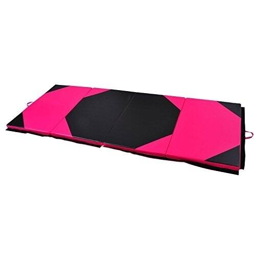 Soozier PU Leather Gymnastics Tumbling & Martial Arts Folding Mat