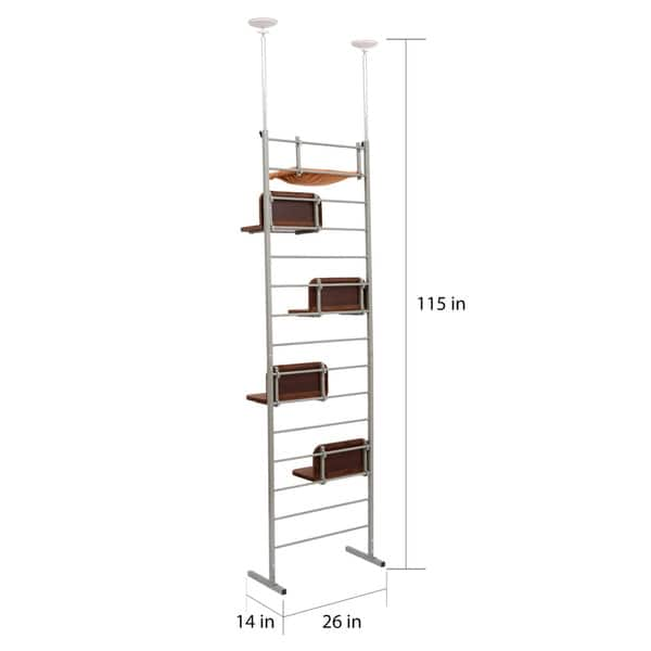 Shop Pawhut Floor To Ceiling Adjustable Staggered Climbing